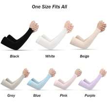 2Pcs Arm Sleeves Warmers Sports Sleeve Sun UV Protection Hand Cover Cooling Warmer Running Fishing Cycling