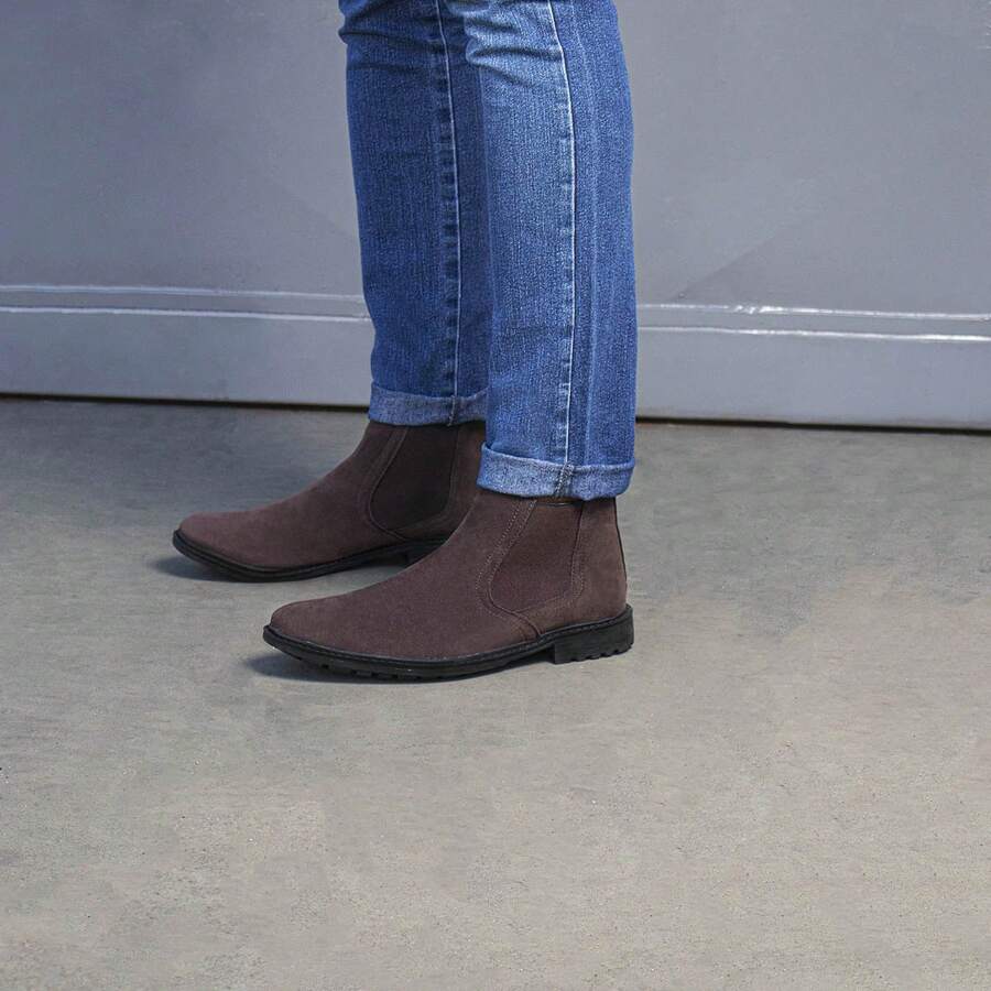 Men Boots - Coffee Brown - View 1