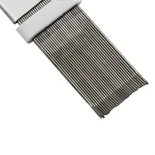1 pezzo Spazzola per la pulizia delle alette del condizionatore d aria e raddrizzatore in acciaio inox per alette, utensile di pulizia del condizionatore d aria, per cucina, bagno, casa, forniture per la casa
