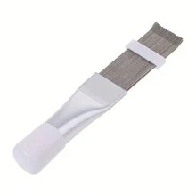 1 pezzo Spazzola per la pulizia delle alette del condizionatore d aria e raddrizzatore in acciaio inox per alette, utensile di pulizia del condizionatore d aria, per cucina, bagno, casa, forniture per la casa