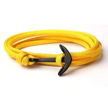 1 Miếng Đúng mốt Thủ công Nhiều lớp Dây nylon Mỏ neo & Da Vòng tay , Không giới tính Đồ trang sức - mỏ neo - Xem 21