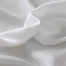 1入組磨毛純色收口床單配收納袋，單人/雙人床通用，聚酯纖維，親膚透氣，極簡風格床墊套 - 白色 - 查看 5