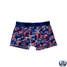 Kit 5 Cuecas Box Boxer Infantil Microfibra Faber - Multicolorido - Visão 6