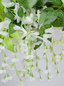 Lierre Artificiel De 180 Cm Avec Fleurs De Glycine, Guirlande De Vigne De Plante Artificielle Pour La Décoration De La Chambre, Le Jardin, La Décoration De Mariage, L'arche De Douche De Bébé
