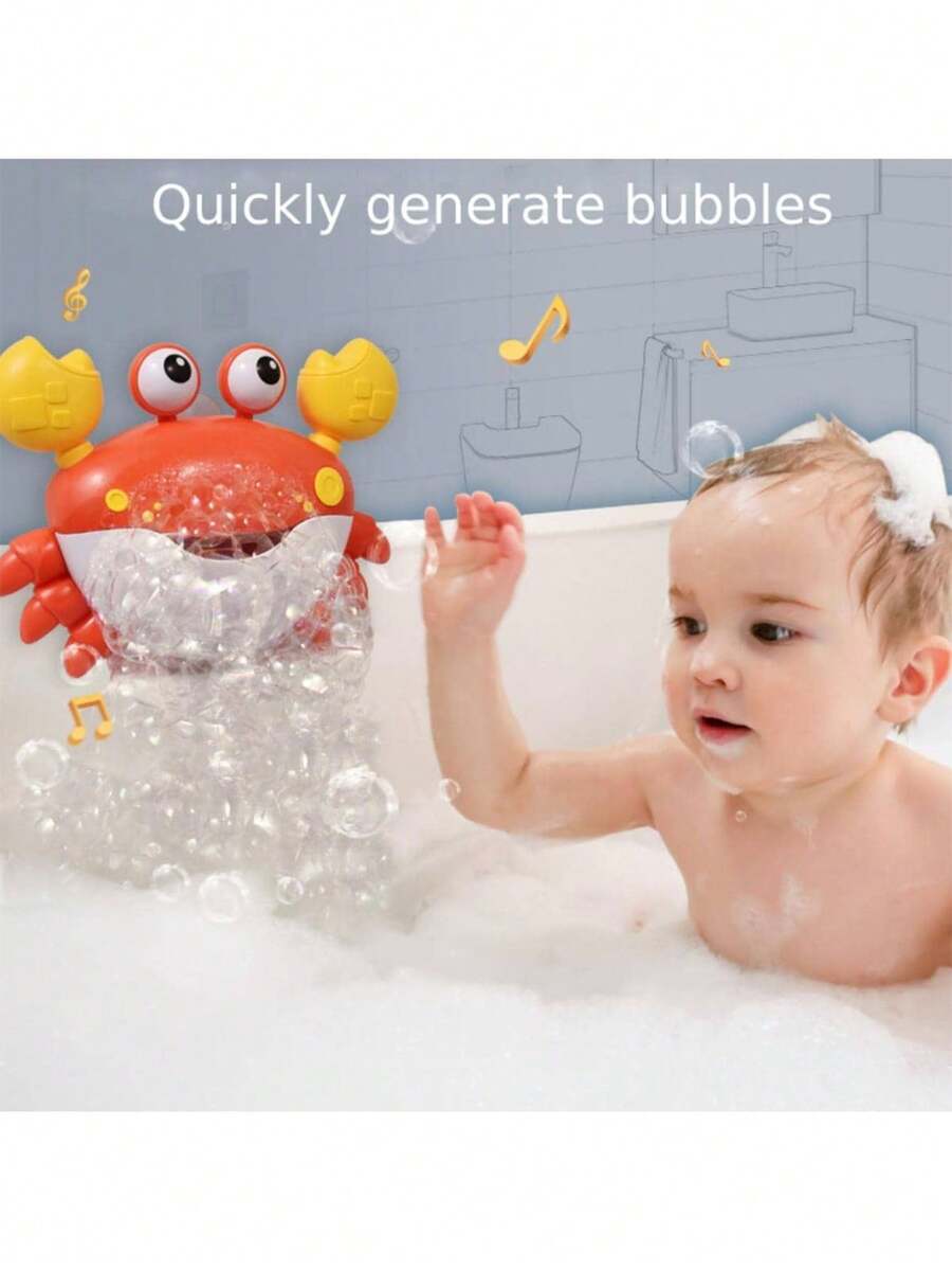 Musical Toys Crab Bubble Machine Electric Ride In Toys Plastic Bubble