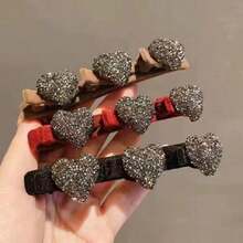 女士髮夾，側邊辮子瀏海夾，小型髮夾，前額髮夾，頭飾 - 彩色 - 查看 2
