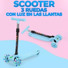 Nuevo Patin Diablo Scooter Montable de 3 Ruedas con Luces - Azul - Ver 3