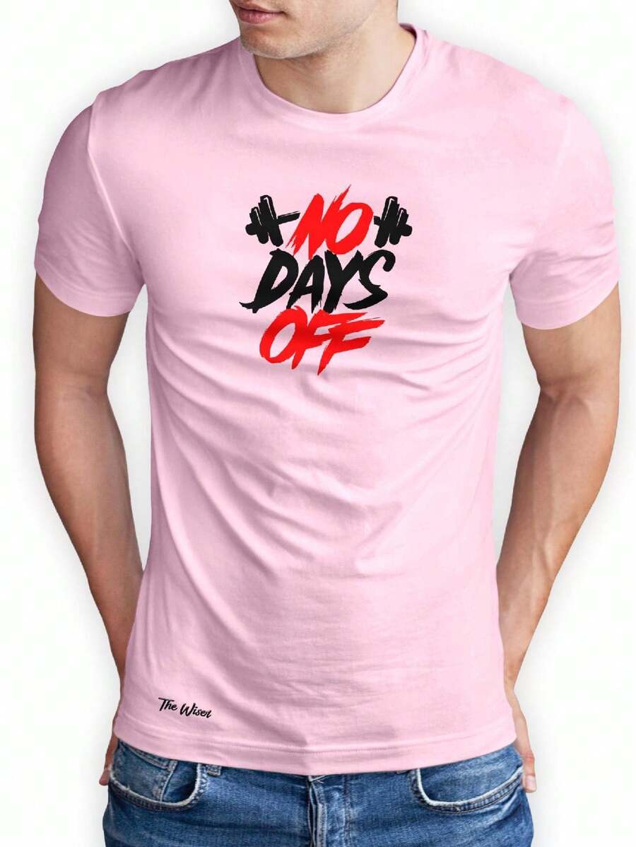 Men T-Shirts - 淺粉色 - 查看 1