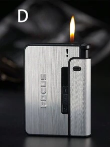 1pc Interchangeable Lighter (Lighter Not Included) Automatic Detachable Cigarette Case For 10pcs King Size Cigarettes - Multicolor - View 11