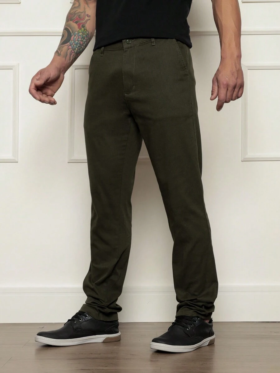 Calça Sarja Masculina Premium: Conforto Inigualável com 98% Algodão e 2% Elastano TOP