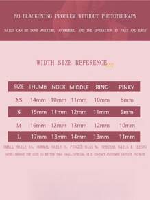 手工美甲新年經典款式指甲貼片2024年秋冬款柔和系列紅色高端可拆式假指甲 - 酒紅色 - 查看 6