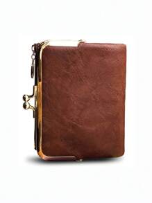 MIYIN Minimalist Kiss Lock Portable Cash White-Collar Workers For Female College Work Business Commute Office For Anniversary For Couple For Birthday Gift On Valentine Day Gift Gift For Women Wallet Purse Wallet Small Wallet