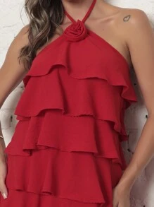 Women Dresses - Đỏ - Xem 4