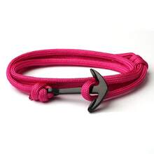 1 Miếng Đúng mốt Thủ công Nhiều lớp Dây nylon Mỏ neo & Da Vòng tay , Không giới tính Đồ trang sức - mỏ neo - Xem 26