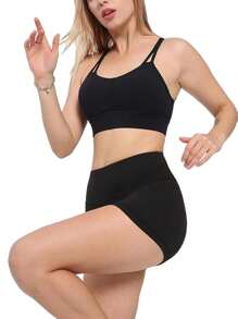 Women Leggings - 黑色 - 查看 2