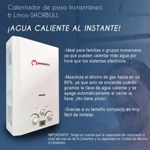 Instant Water Heater Gas Saver 6L - White - View 5