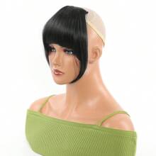 Synthetic Hair Bangs Hairbangs - Hitam - View 3
