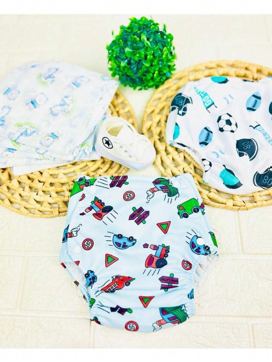 Baby Cloth Diapers - 彩色 - 查看 1