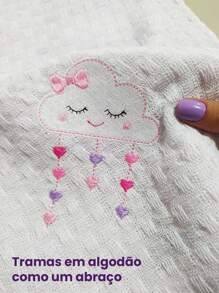 Baby Swaddling Blankets - Nuvem Rosa - Xem 4