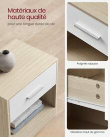 VASAGLE Nightstands - Albaricoque - Ver 3
