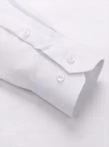 Camisa social masculina - Branco - Visão 4