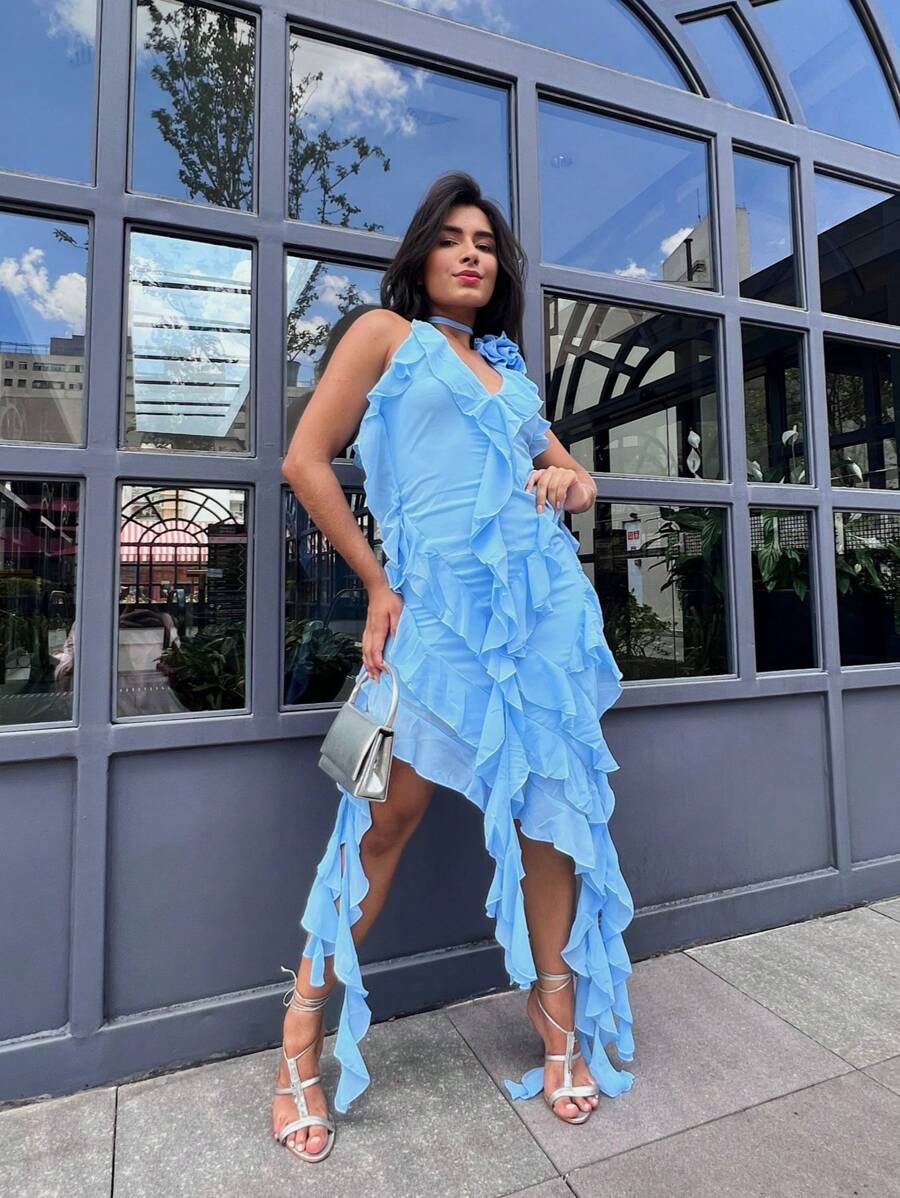 Women Dresses - Màu xanh lam - Xem 1