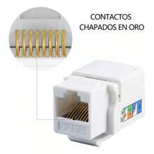 10 Pzs Jack Rj45 Cat 6 Fluke Probado Conector Rojo Utp - Blanco - Ver 6