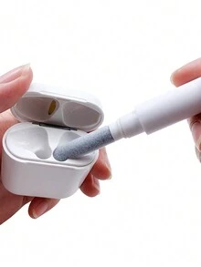 5入組清潔刷及收納套裝，適用於蘋果Airpods耳機充電盒 - 黑色 - 查看 5