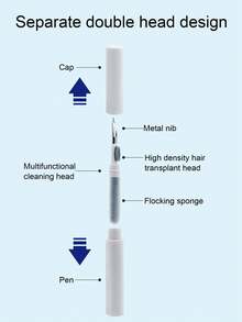 5入組清潔刷及收納套裝，適用於蘋果Airpods耳機充電盒 - 黑色 - 查看 3
