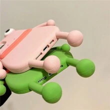 Funny Cartoon Frog Couple Soft Silicone Anti-Drop Phone Case, Green And Pink