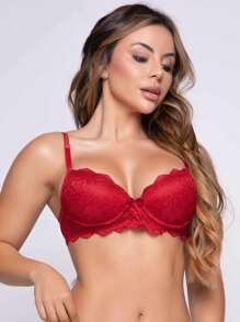 Women Bras & Bralettes - 紅色 - 查看 1