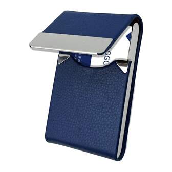 PU Leather Card Case Pocket S Or Women Metal Slim Name RFID Blocking Card Carrier With Magnetic Closure Card Box Card Holder Card Holder Wallet Business Card Holder Credit Card Holder For Men Card Wallet