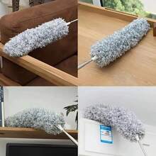 1pc Super Practical Household Long Extendable Bendable Dusting Brush, Cleaning Sweeping Broom For Ceiling Dust Cleaning - Grey - View 7