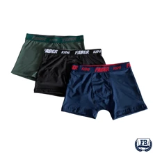 Kit 5 Cuecas Box Boxer Infantil Microfibra Faber - Multicolorido - Visão 5