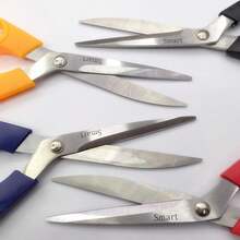 1把不鏽鋼多功能剪刀,適用於家庭、辦公室、縫紉、剪紙 - 紅色 - 查看 3