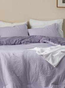 Bedsure Summer Vacation Bedding Set (Holiday Essentials), Comforter Sets, Reversible Prewashed Bed Comforter For All Seasons, 2/3 Pieces Warm Soft Bed Set, 1 Lightweight Cooling Comforter And 1/2 Pillowcases, Twin XL Comforter Set, Soft Bedding Set Gift For Graduation/Vacation/Birthday Decoration/Back To School, For Room Decor, Home Decor, Bedroom Decor, Dorm Decor, Father's Day Gift - Grayish Purple/Lavender - 查看 6