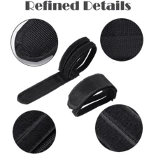 1 Đôi/2 cái Nylon Xe đạp Dây đai Sau đó Kẹp Dây đeo Thắt lưng Xe đạp Ruy băng Cố định Bánh răng Đạp xe Che phủ Đối với Ngoài trời - màu đen - Xem 3