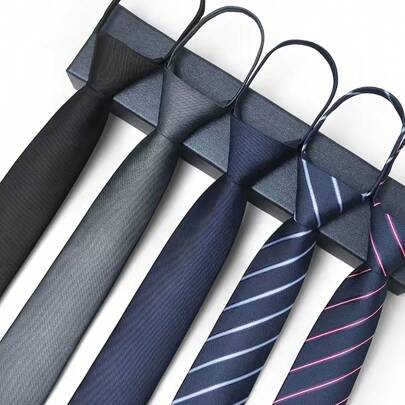 1pc 1200 Stitches Men's High-End Classic Business Zipperless Necktie, Perfect For Grooms And Parties, Gift Idea, Width 7cm Casual