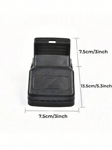 1入組塑料老鼠捕捉器-無餌,室內外害蟲控制,可重複使用和適合家用的小型捕鼠器,適用於捕捉老鼠和其他啮齒類動物 - 黑色 - 查看 2