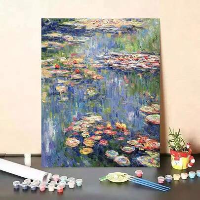 Kit De Pintura Digital Personalizado Diy Con Hermoso Paisaje De Aceite, 1 Set