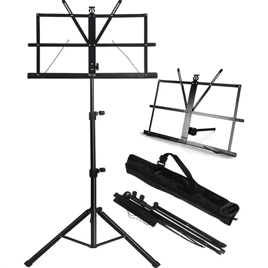 Estante De Partitura Telescópica Dobrável Estante Pedestal P/ Folha Pasta Orquestra - Arpeggio