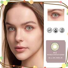 Soft Hydrogel Contact Lenses Pack 1 Pair Natural Color Contact Lenses Without Prescription. Duration: 12 Months. With Case And 10ml Of Solution