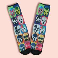 Calcetines Máscaras Luchadores MEGAN SHOP - Multicolor - Ver 1