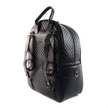 Mochila Feminina Pequena Faculdade Resistente Leve Barato Volta As Aulas - Preto - Visão 3