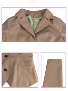 遊戲/動漫cosplay服裝,適用於社團活動和學生 - 卡其色 - 查看 3