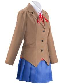 遊戲/動漫cosplay服裝,適用於社團活動和學生 - 卡其色 - 查看 6