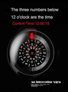 流線型形狀的密碼數字運動風男士手錶,全黑色樹脂免指針創新設計男士石英手錶。非常獨特創新的設計。 - 黑色 - 查看 2