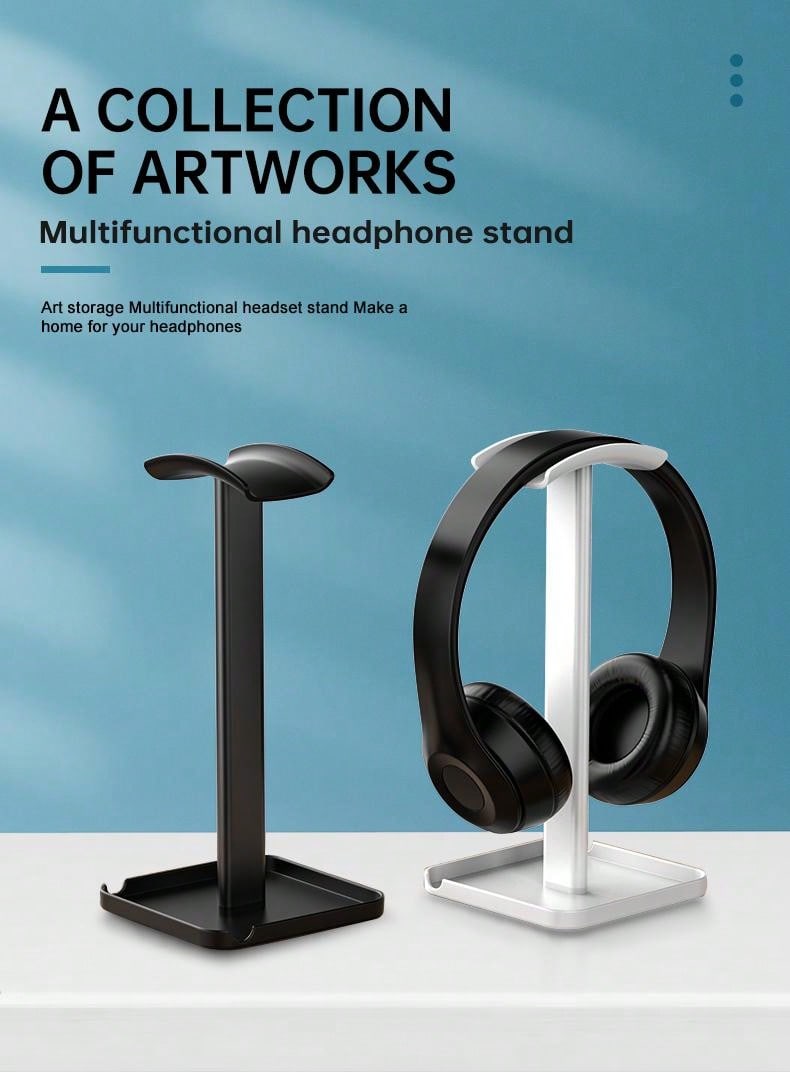MultiFunctional Headphone Stand, Headset Hanger Compatible With