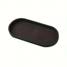 1pc Silicone Storage Tray, Oval Vanity Tray, Sink Sponge Soap Dispenser Storage Rack, Perfume Makeup Organizer, Cosmetic Ring Storage Tray, Home Essentials, Bathroom Accessories , Home Decor, Furniture For Home Home Bathroom Decor Bathroom Organizer Fall Decor Back To School