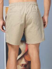 Men Shorts - Màu Khaki - Xem 4